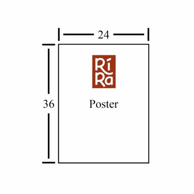 Rí Rá Custom Posters, 24in x 36in, upload your artwork, product thumbnail
