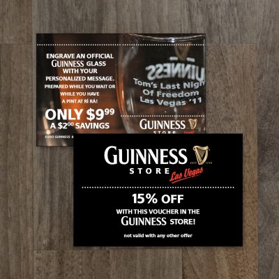 Guinness Engraved Glass Card, product thumbnail