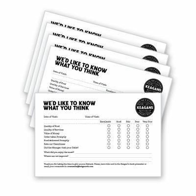 Keagans Comment Cards (Black & White), product thumbnail