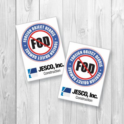 JESCO Construction, FOD Cards, Foreign Object Debris, Red No Sign, product thumbnail