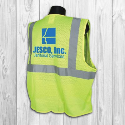 JESCO Construction, HiVis Safety Vest, mesh, neon green/yellow, product thumbnail