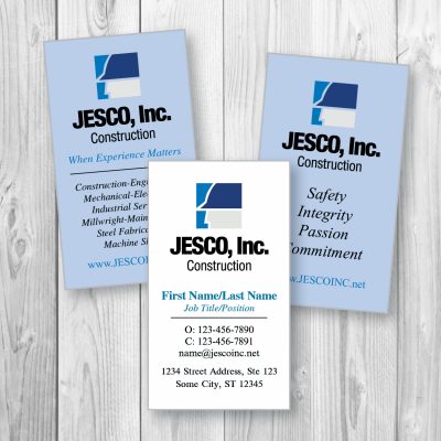 JESCO Construction, Team Business Cards, product thumbnail