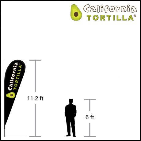 Thumb Template Feather Flags – Tear Drop L