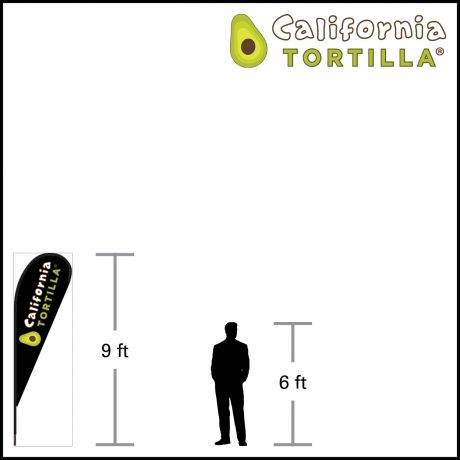 Thumb Template Feather Flags – Tear Drop M