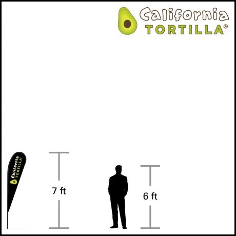 Thumb Template Feather Flags – Tear Drop S