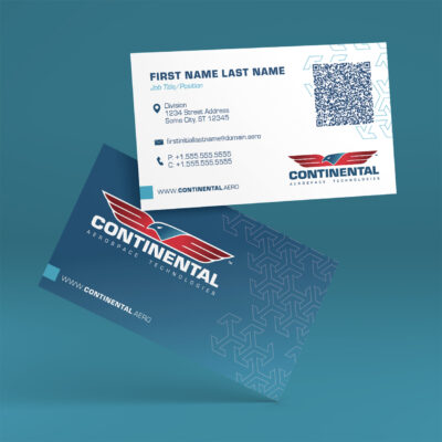 Continental Aerospace Business Card Mockup