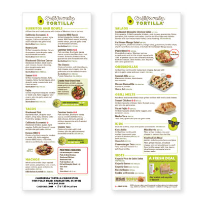 California Tortilla, Takeout Menu, 2026-01 Update, product thumbnail